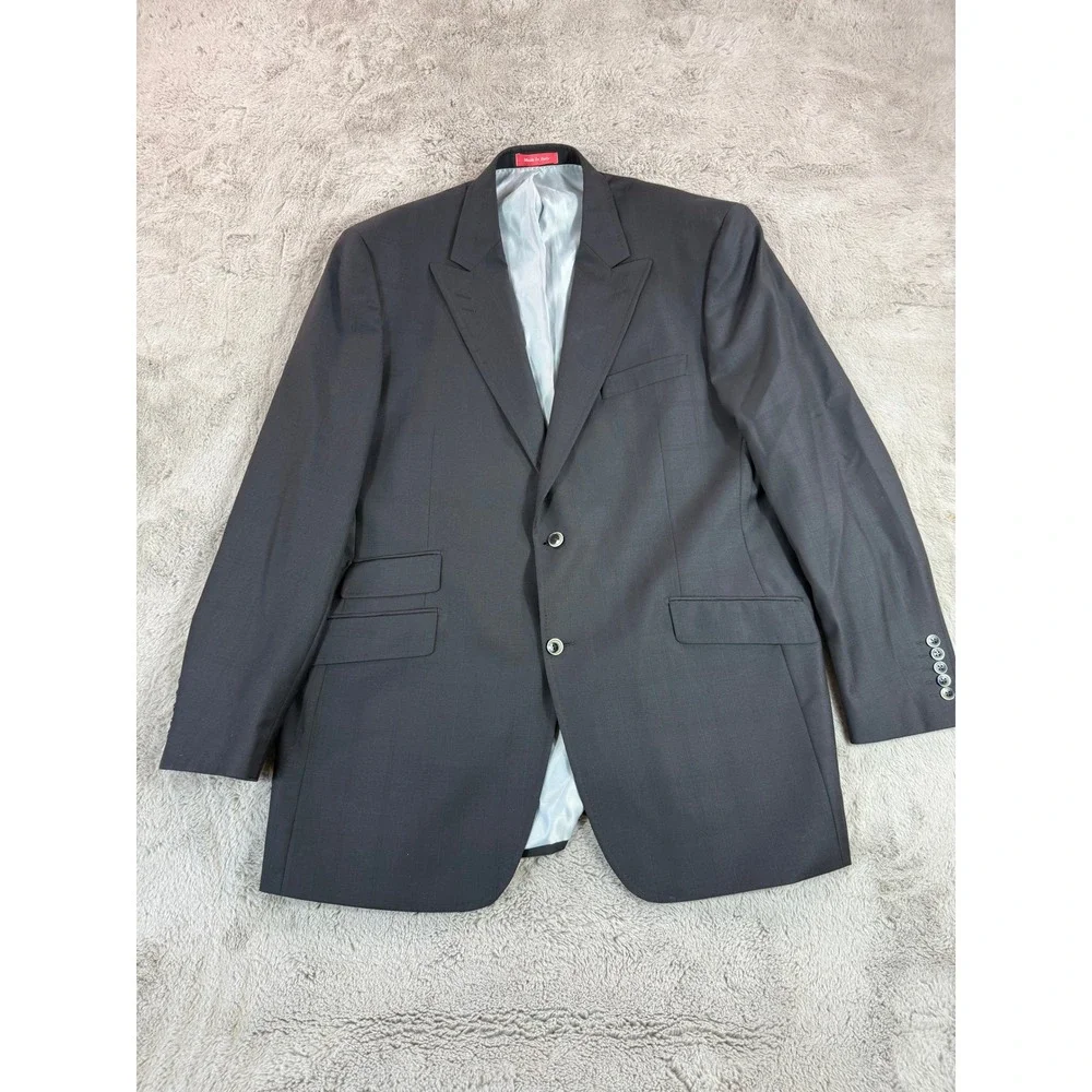 Sergio‎ Valentino Men's 48L Amaretto Wool Blazer Italy Business Career Winter